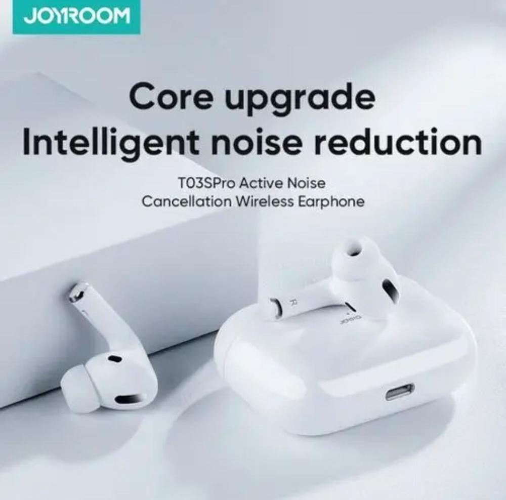 JR-T03S Pro Wireless Earbuds – Long Battery, Fast Charge, Noise-Cancelling