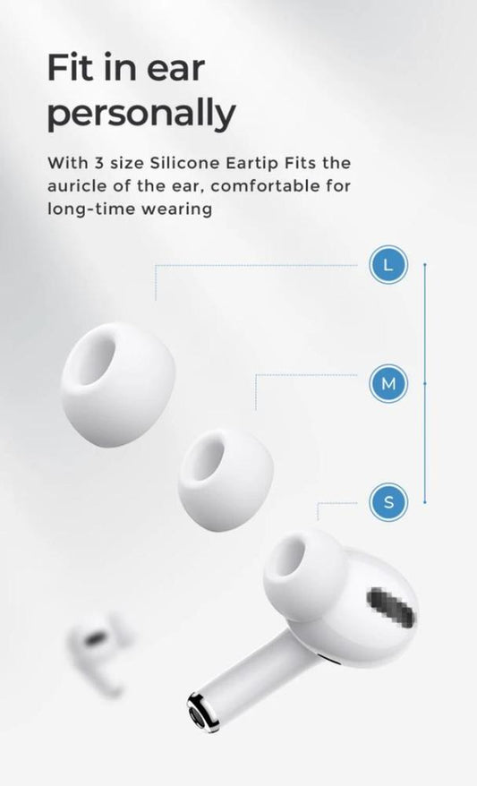 JR-T03S Pro Wireless Earbuds – Long Battery, Fast Charge, Noise-Cancelling